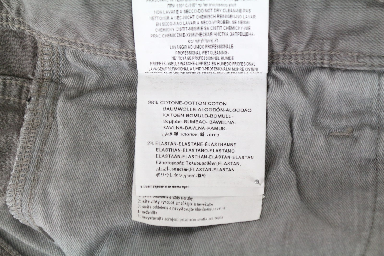 REPLAY Anbass Men Jeans W29/L32 Slim Fit Casual Grey Cotton Stretch Denim