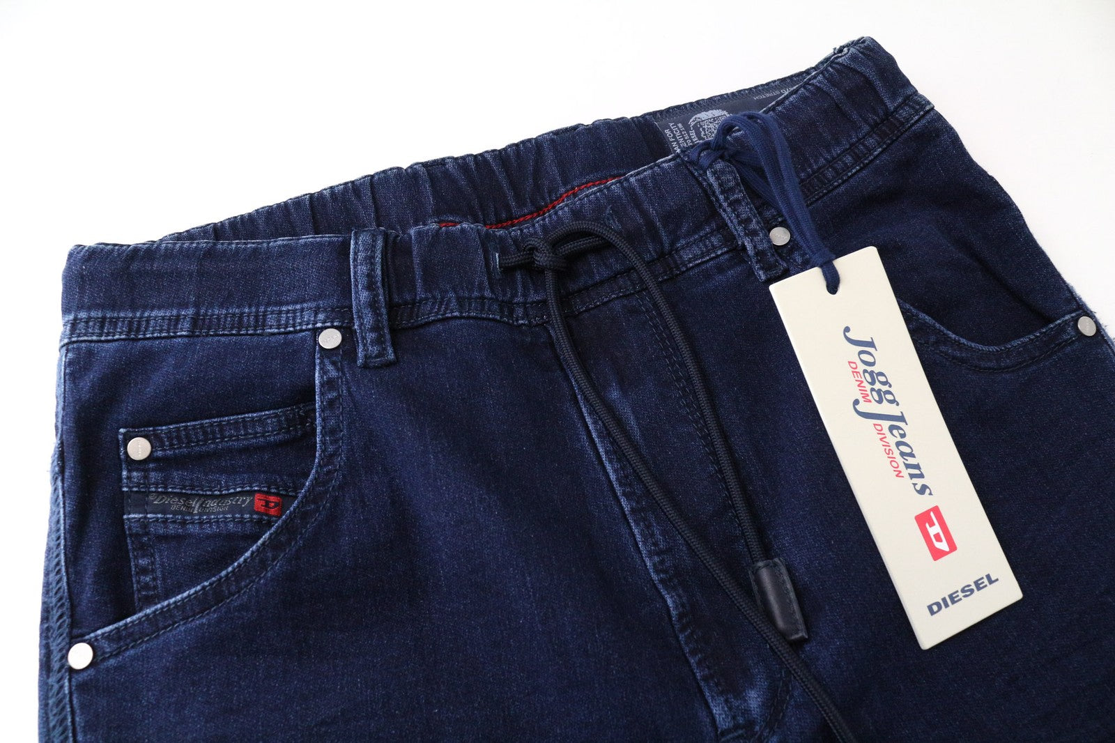 DIESEL Krooley-NE 0687D Men Jeans W26 Blue Stretch Slim Carrot Boys Jogg Sweat
