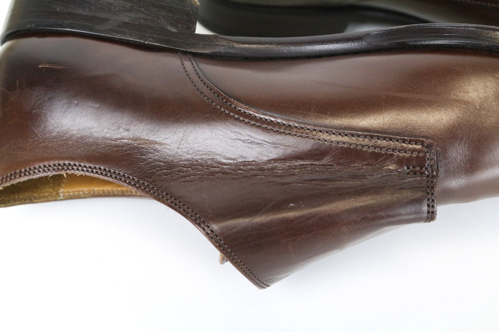 SUITSUPPLY Men Formal Shoes EU40.5 Brown Leather Double Monk Strap Classic