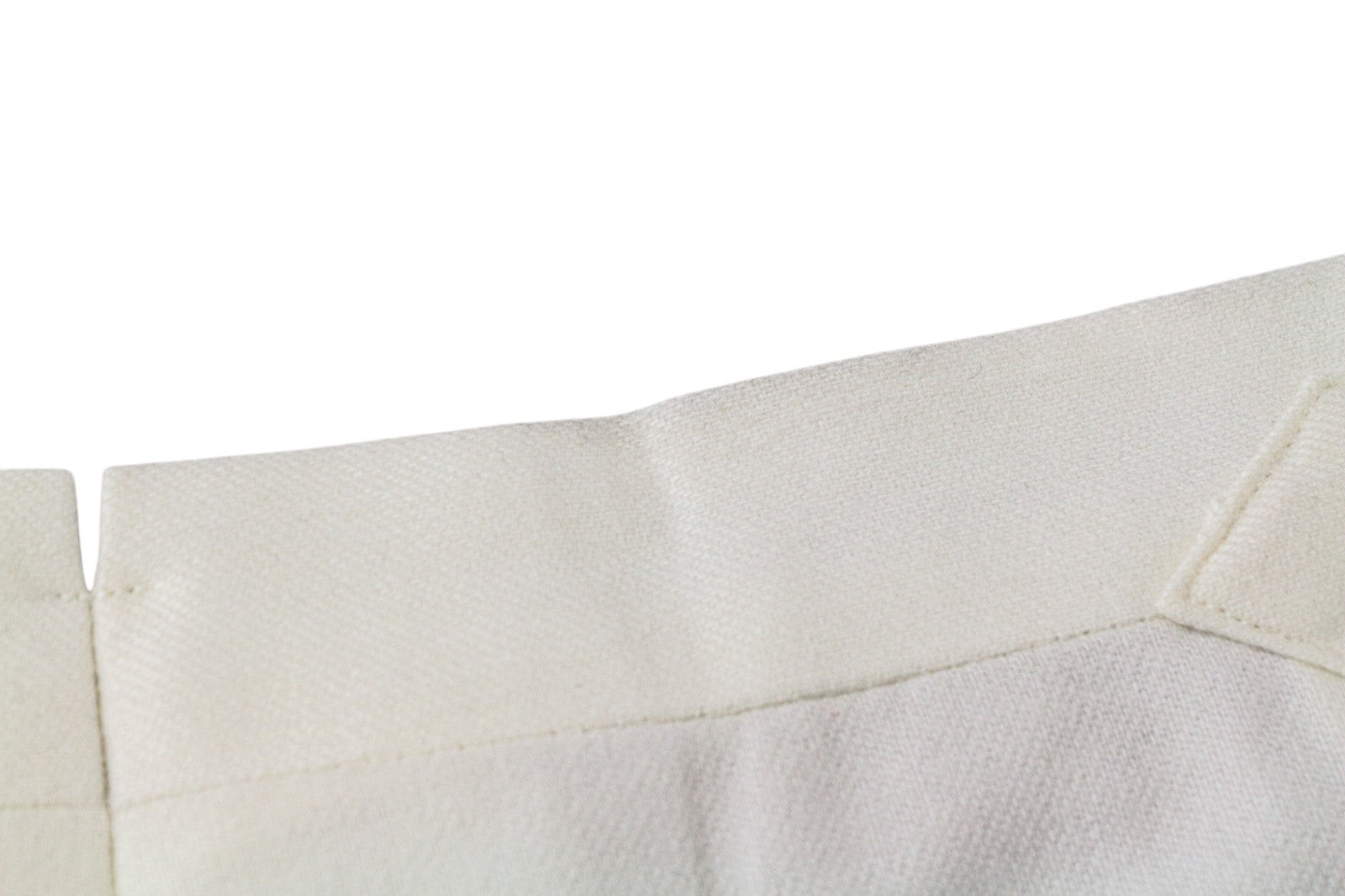 SUITSUPPLY Havana Jetted Men Suit UK38R Woollen Flannel Off-White 2-Piece Slim