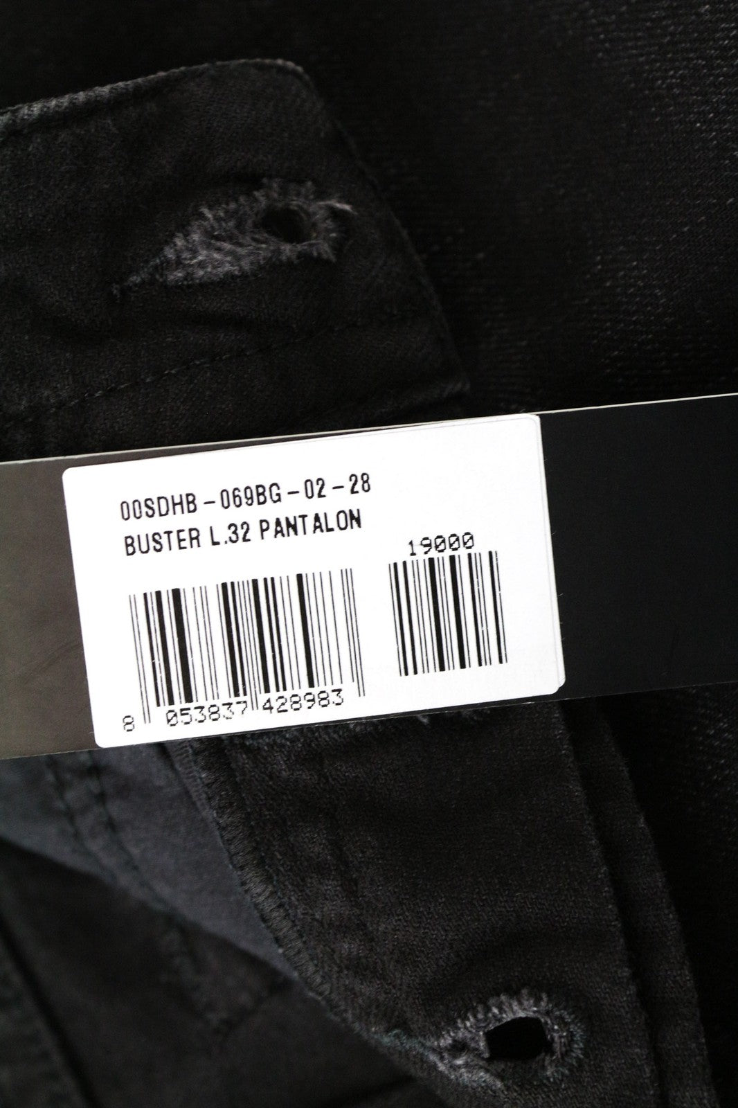 DIESEL Buster 069BG Men Jeans W28/L32 Grey Regular Slim Tapered Cut Stretch