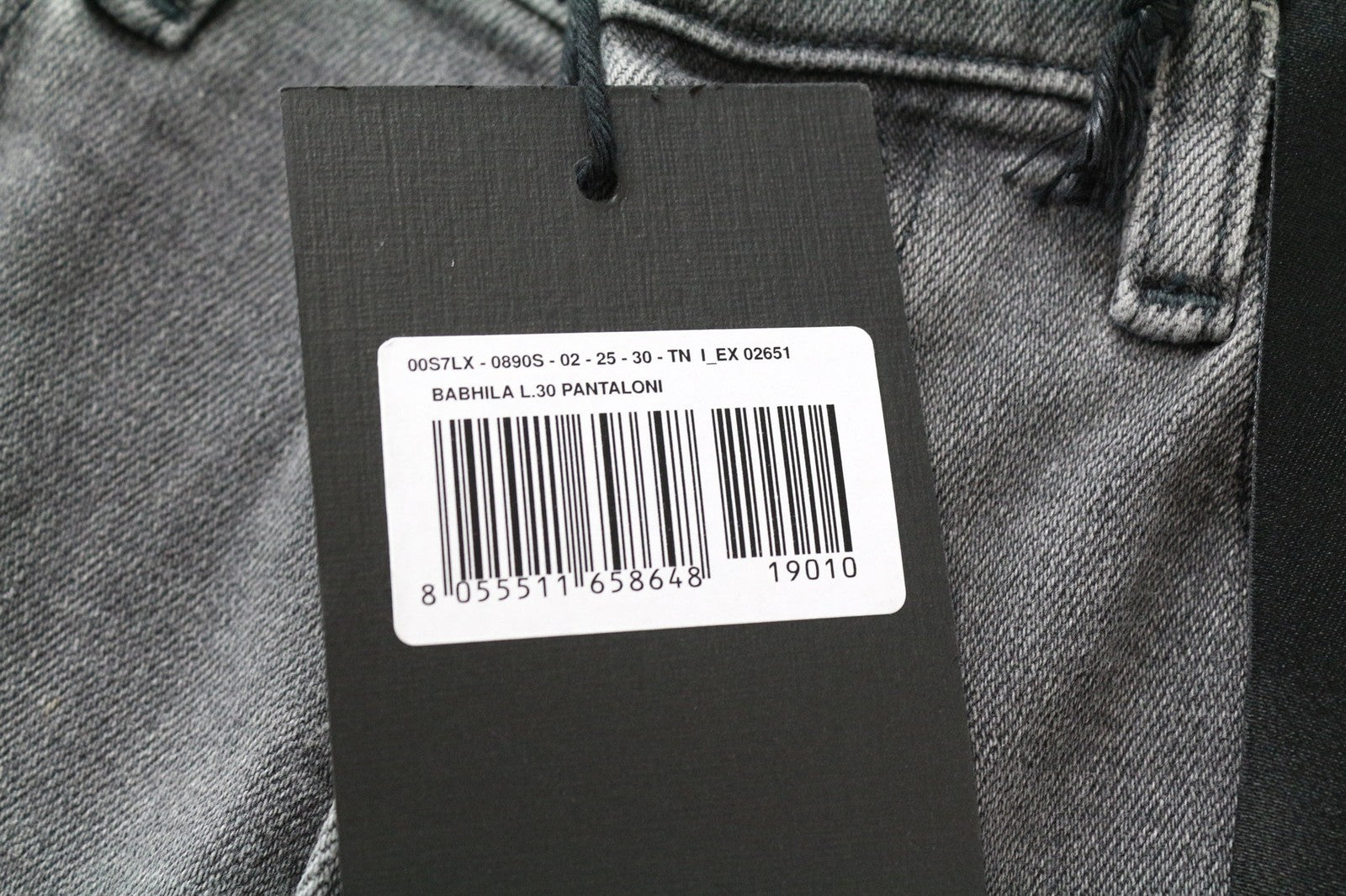 DIESEL Babhila 0890S Women Jeans W25/L30 Buttoned Grey Slim Skinny Fit Stretch