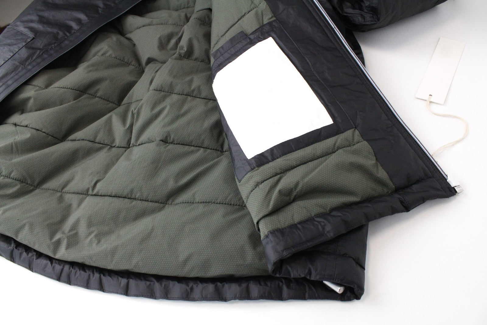 REPLAY Men Jacket L Mid-Length Black Bomber Classic Lined Patched Logo Ribbing