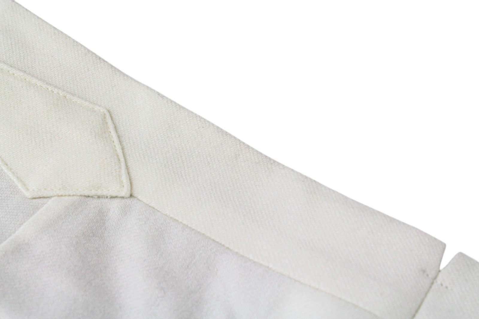 SUITSUPPLY Havana Jetted Men Suit UK38R Off-White Slim 2-Piece Wool Flannel