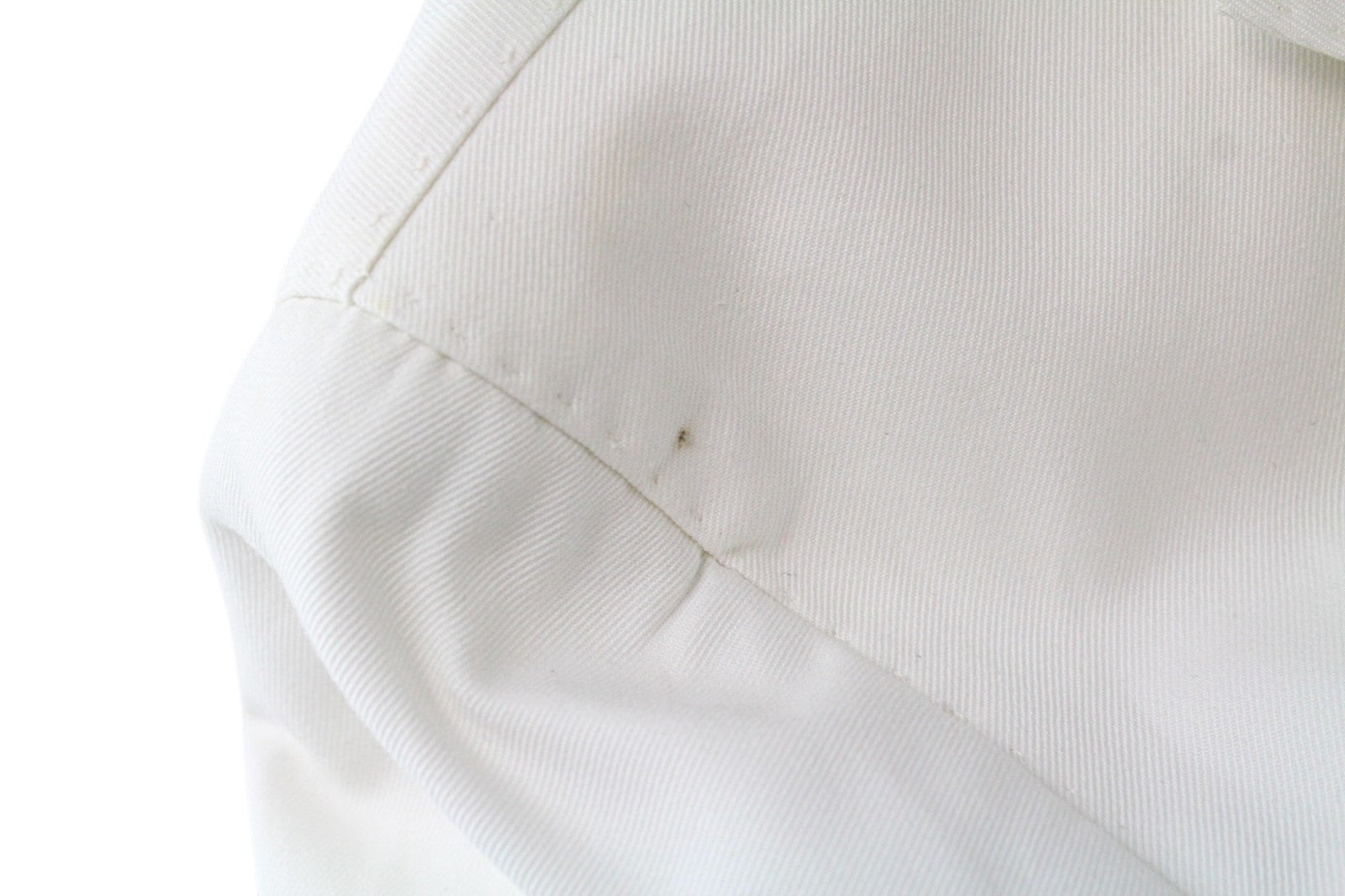 SUITSUPPLY Havana Jetted Men Suit UK38R Pure Cotton White Slim 2-Piece Unlined