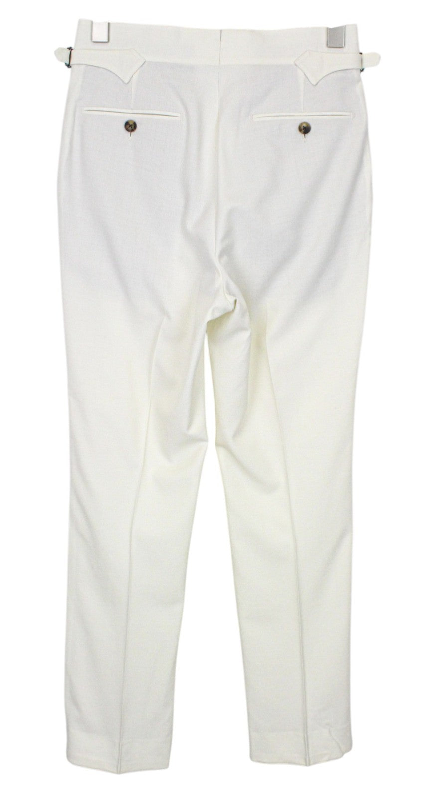 SUITSUPPLY La Spalla Men Suit UK30R Off-White Slim 2-Piece Two-Row Pure Wool