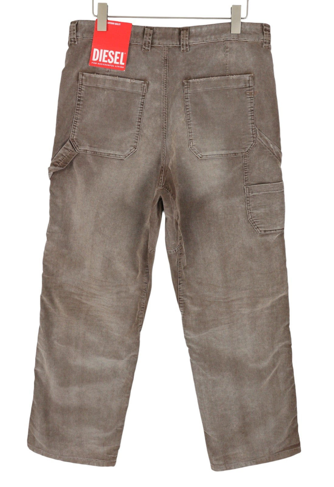 DIESEL D-Livery 068JF Men Trousers W34/L32 Loose Straight Leg Corduroy RRP275