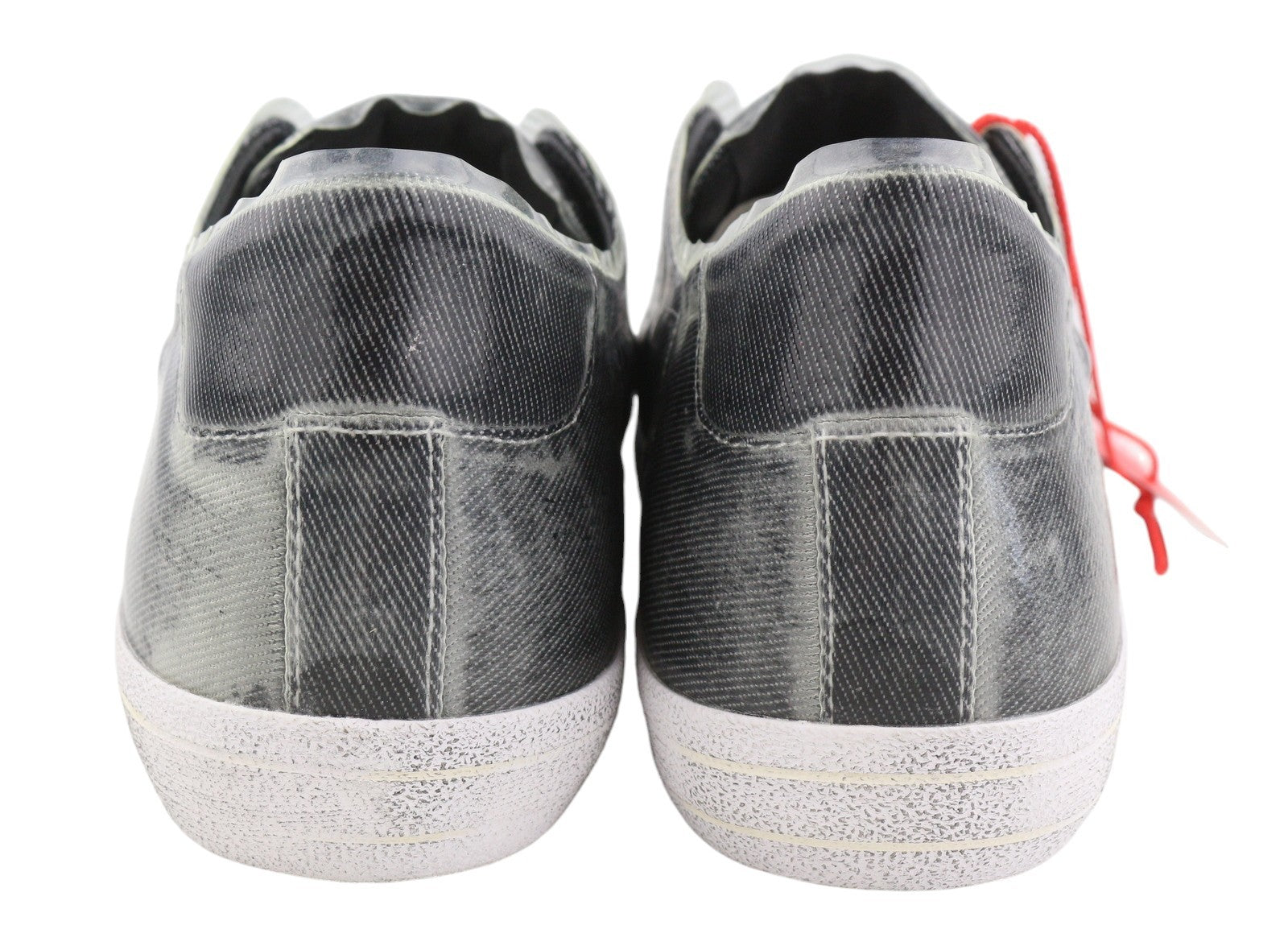 DIESEL S-Leroji Low Men Sneakers EU44 Black Canvas With TPU Overlay RRP270