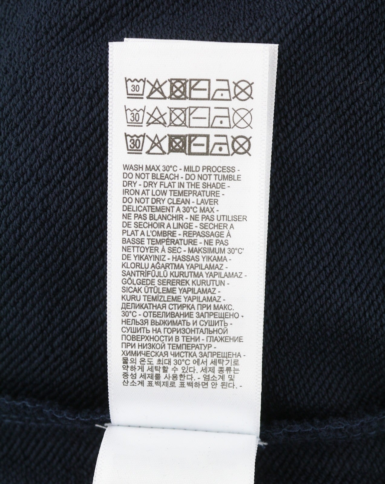 DIESEL S-Gir-Crewneck Tone On Tone Men Sweatshirt M Dark Blue Crew Neck Pull On