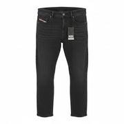 DIESEL Sleenker-R R16G9 Men Jeans W34/L30 Black Whiskers Faded Skinny RRP150