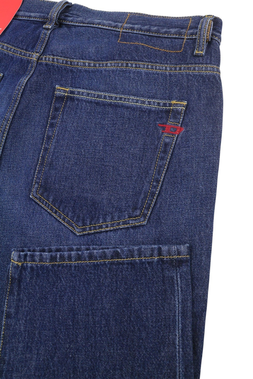 DIESEL 2020 D-Viker 09C03 Men Jeans W36/L32 Blue Faded Regular Straight RRP160