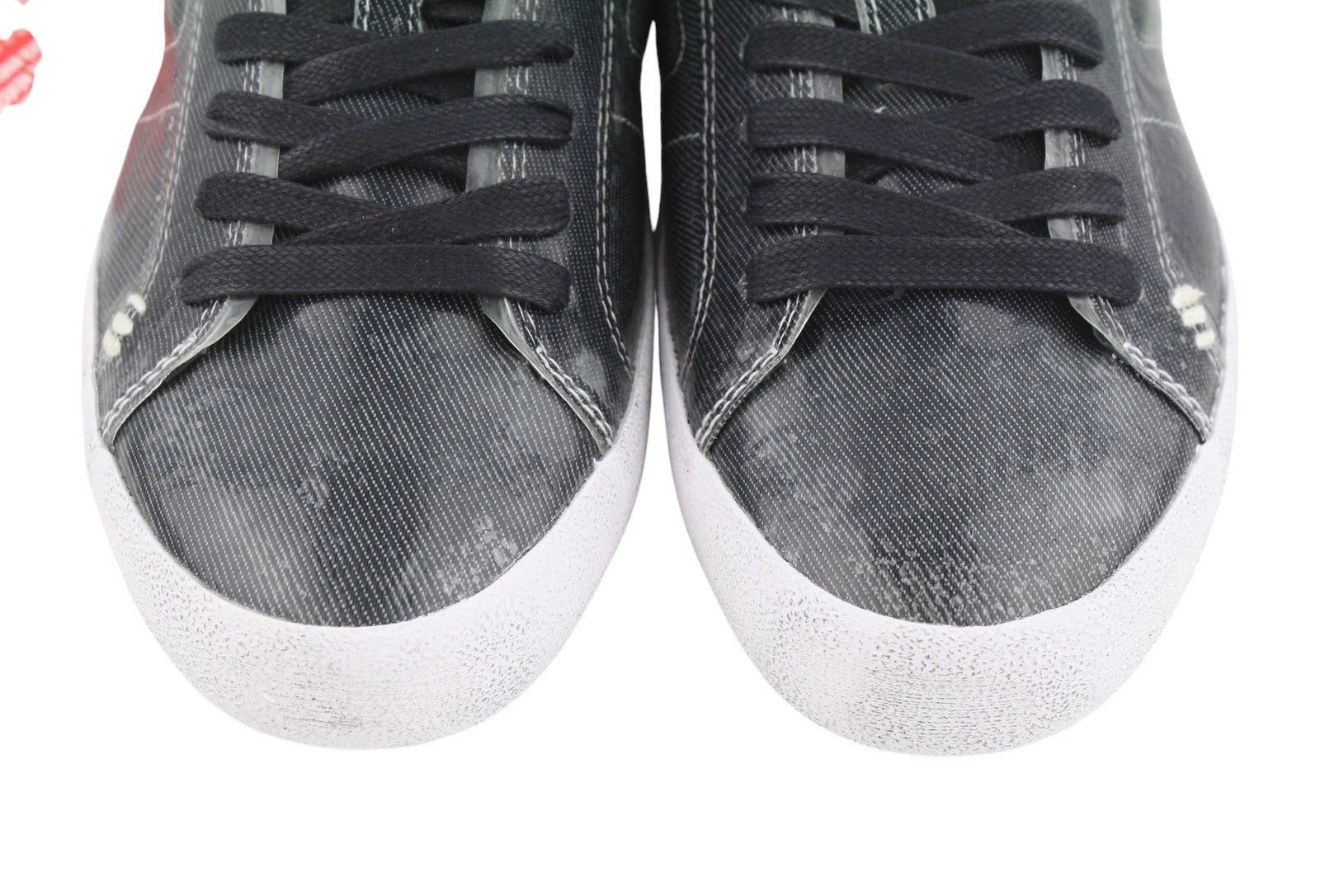 DIESEL S-Leroji Low Men Sneakers EU43 Black Canvas With TPU Overlay RRP270