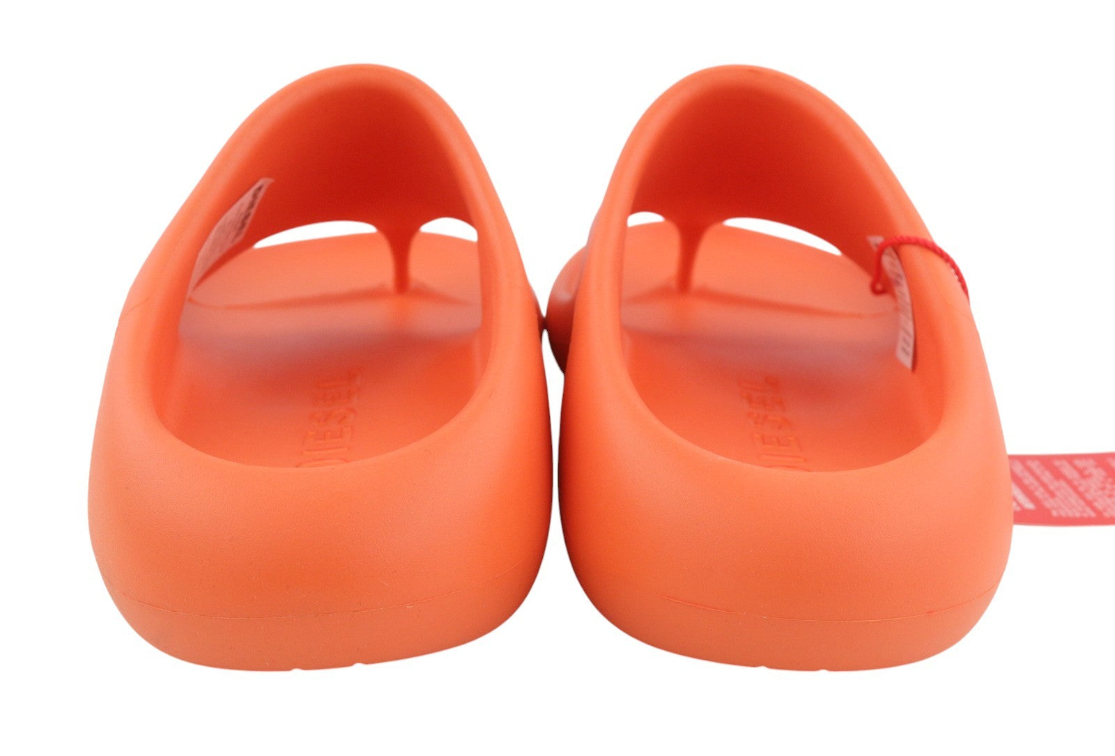 DIESEL Sa-Maui X Women Sandals EU38 Orange Rubber Mule Flip-Flop Unisex RRP150