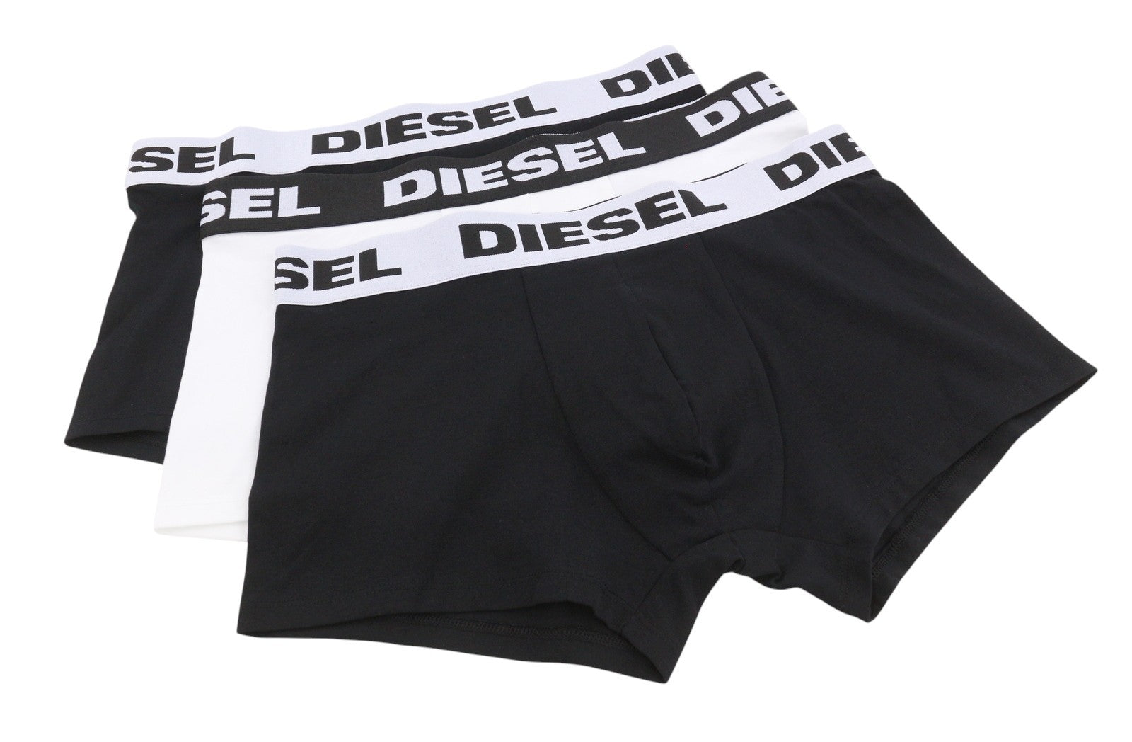 DIESEL Umbx-Shawnthreepack-Out Men Underwear 2XL Black & White Boxers 3PC