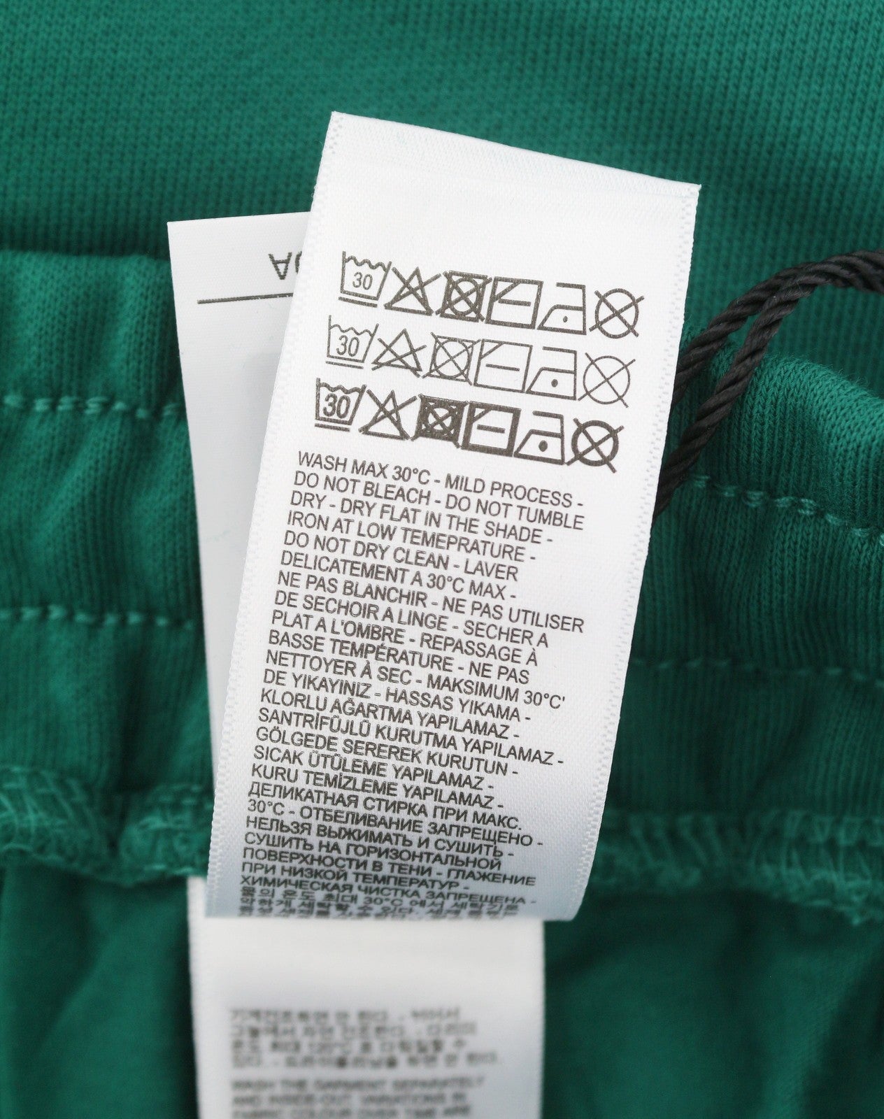 DIESEL P-Tary New D Logo Men Trousers M Green Drawstring Waist Sweatpants