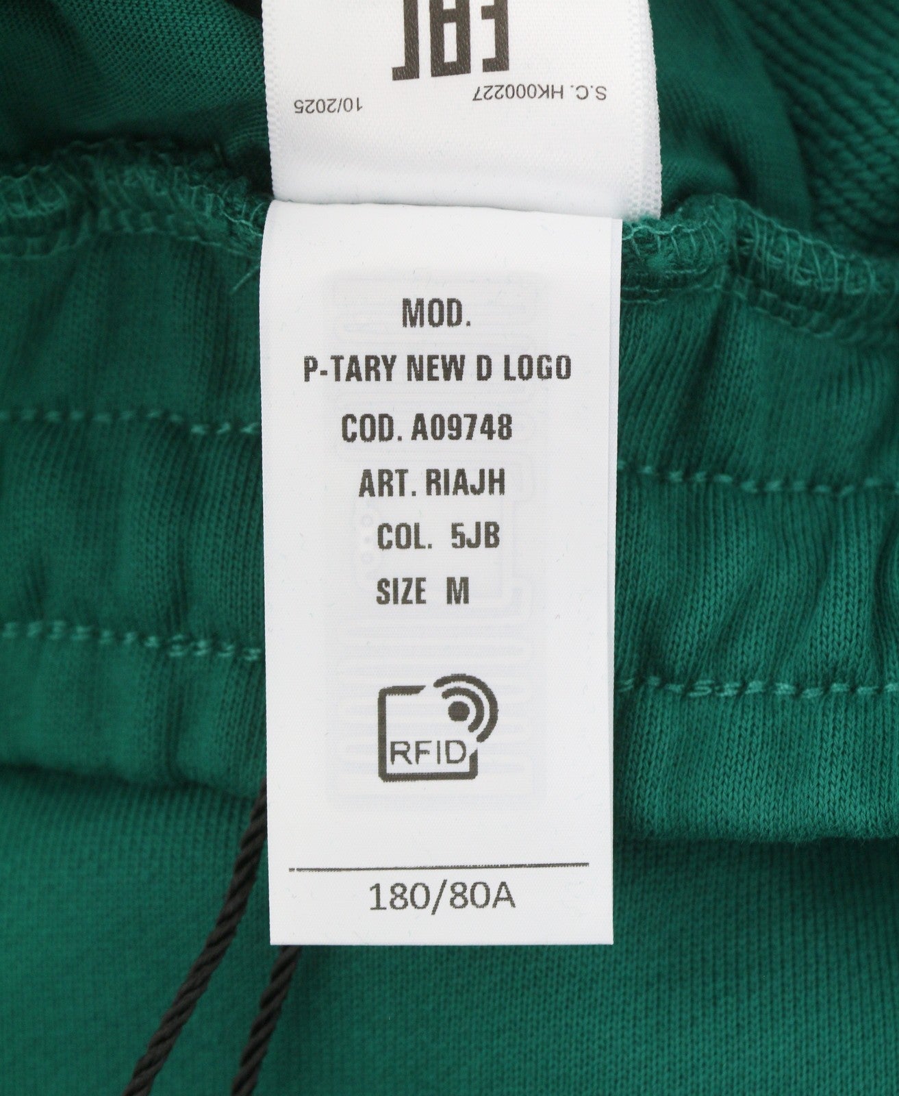 DIESEL P-Tary New D Logo Men Trousers M Green Drawstring Waist Sweatpants