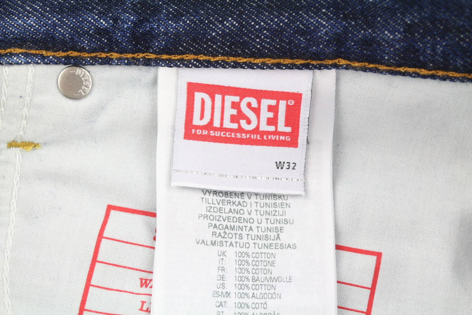 DIESEL 2020 D-Viker 09C03 Men Jeans W32/L32 Blue Faded Regular Straight RRP160