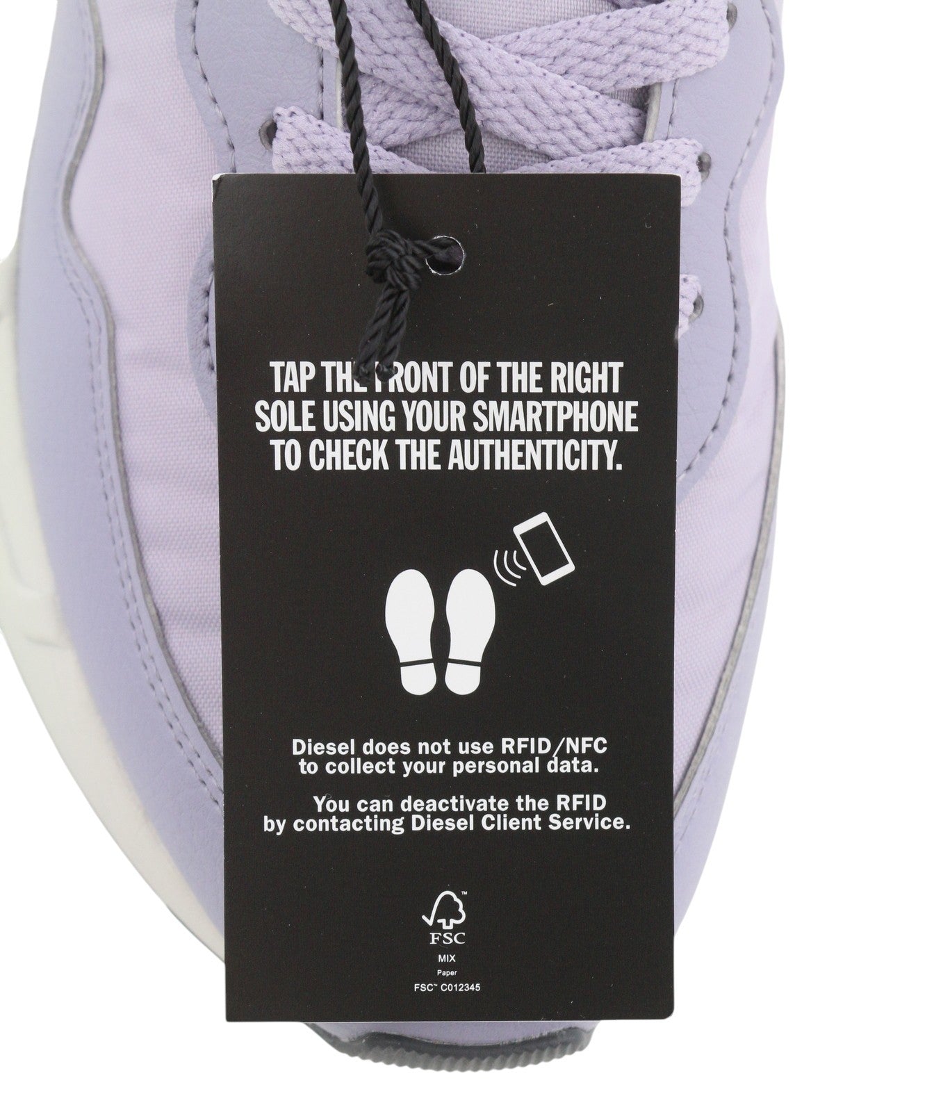 DIESEL S-Serendipity Light Women Sneakers EU38 Purple Almond Toe Low RRP150