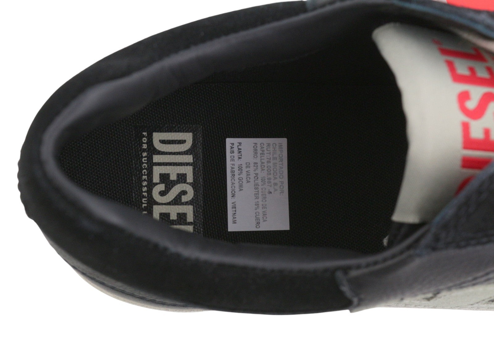 DIESEL S-Leroji Low Men Sneakers EU45 Black Leather Low Top Lace Up RRP225