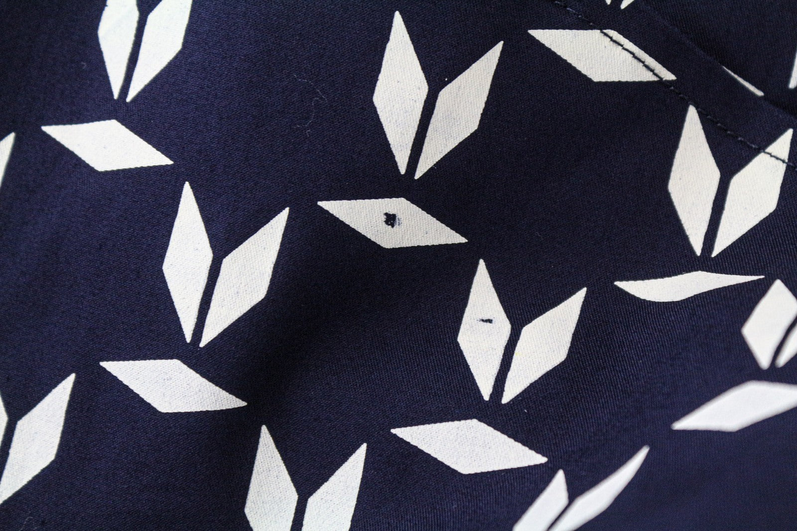 SCOTCH & SODA Ams Couture Men's Shirt M Navy Patterned Stretch Cotton Slim