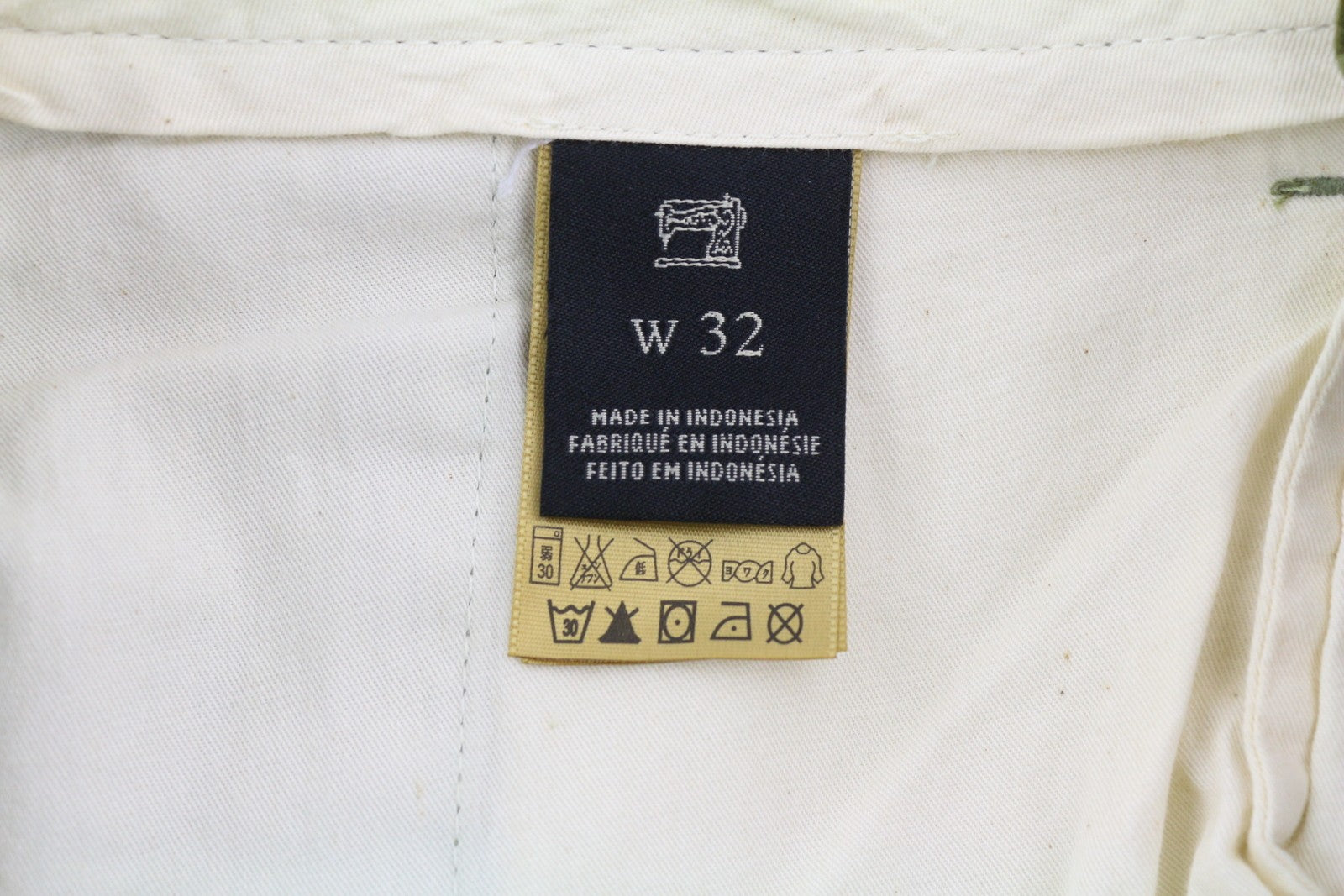 SCOTCH &amp; SODA vyriški šortai W32 Chino, žali, raštuoti, su užtrauktuku ir logotipu, laisvalaikio stiliaus. 