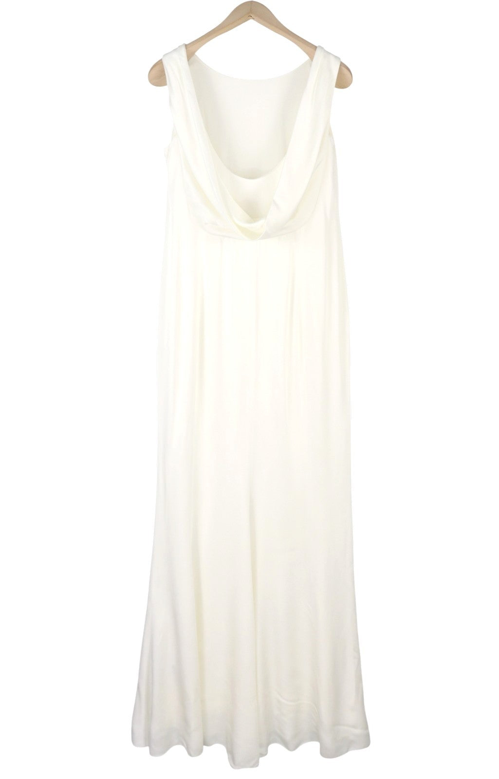MAX MARA Women's Dress EU42 L White Open Back Sleeveless Wedding Maxi