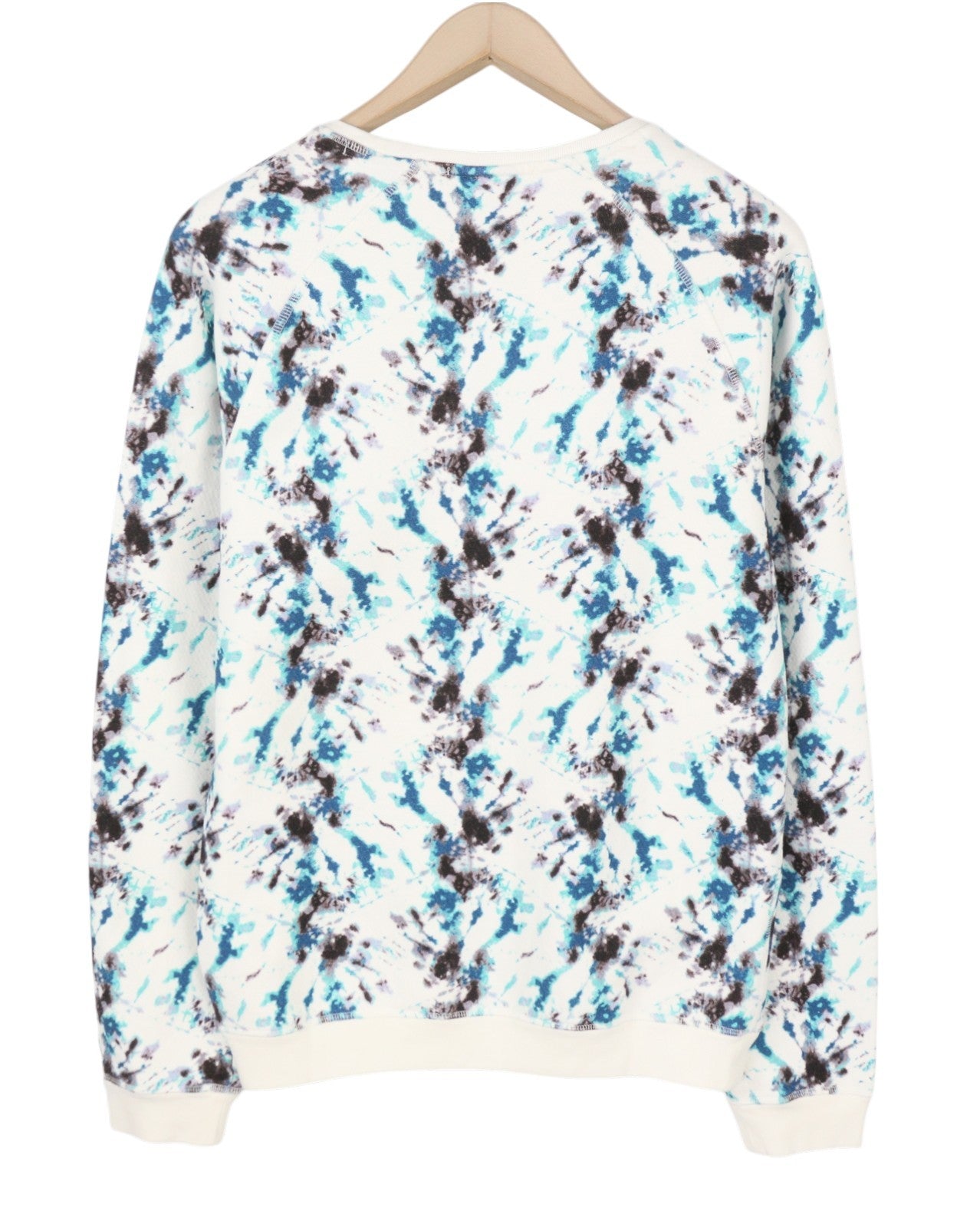SCOTCH & SODA Men's Sweatshirt M White Pattern Crew Neck Pull On