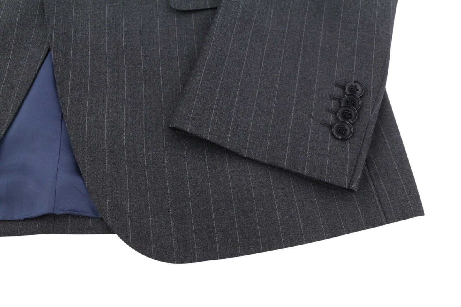 SUITSUPPLY Napoli Men's Blazer UK38R Grey Pinstripe Wool Single Breasted