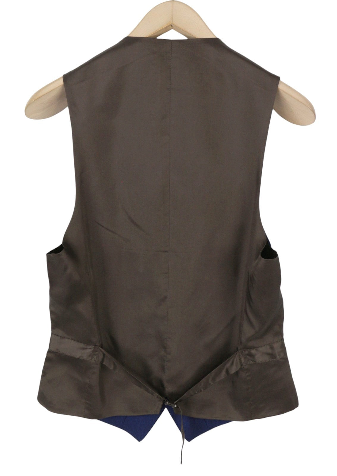 SUITSUPPLY Ferrara Men's Waistcoat UK34R Blue Single Breasted Button Formal