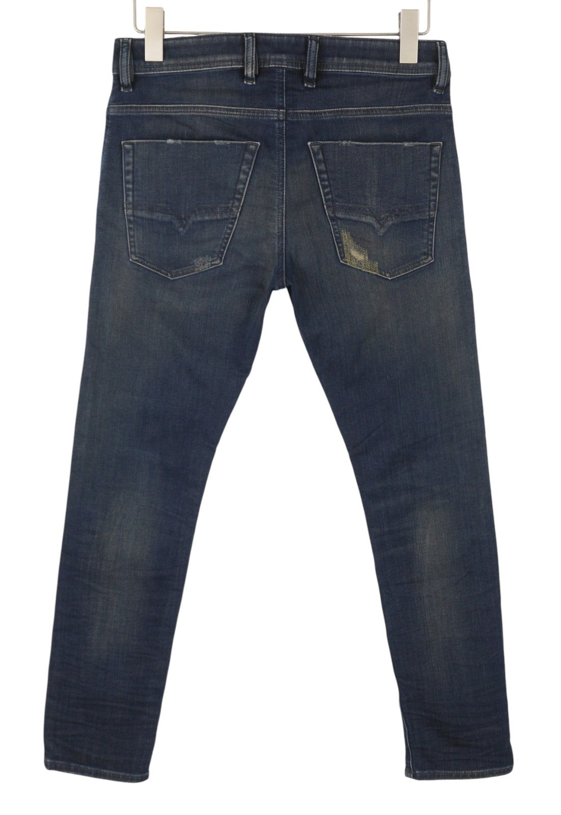 DIESEL Krooley-X-T 0870Z Men's Jeans W28 Blue Embroidered Faded Slim Jogg