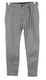 DIESEL Slim-Chino-M-NE 0685E Men Trousers W28 Grey Slim Stretch Jogg Sweat