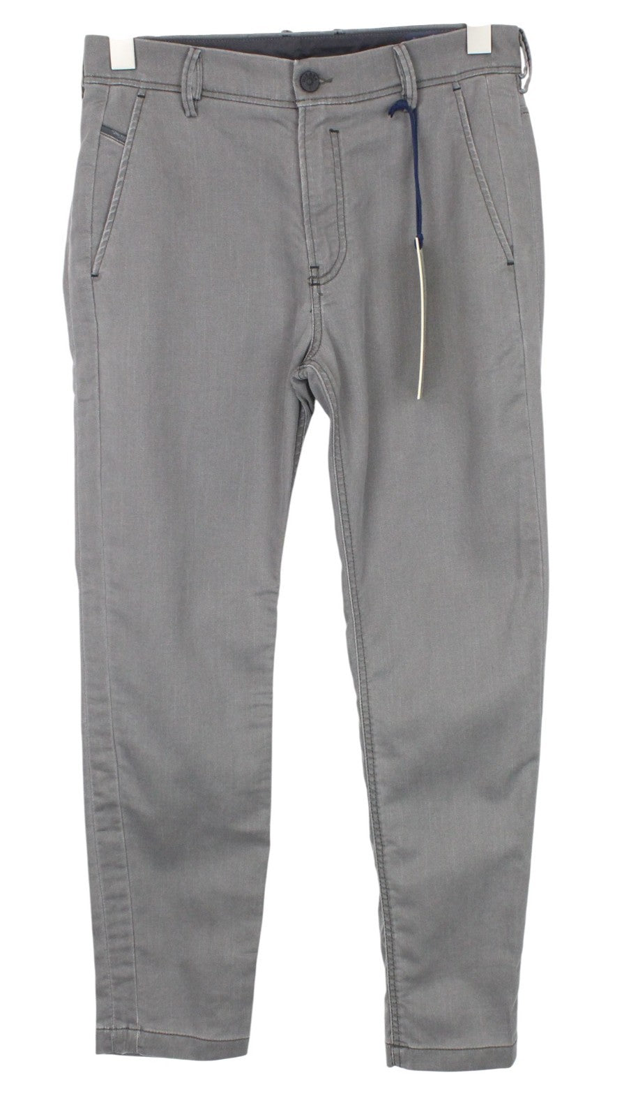 DIESEL Slim-Chino-M-NE 0685E Men Trousers W28 Grey Slim Stretch Jogg Sweat