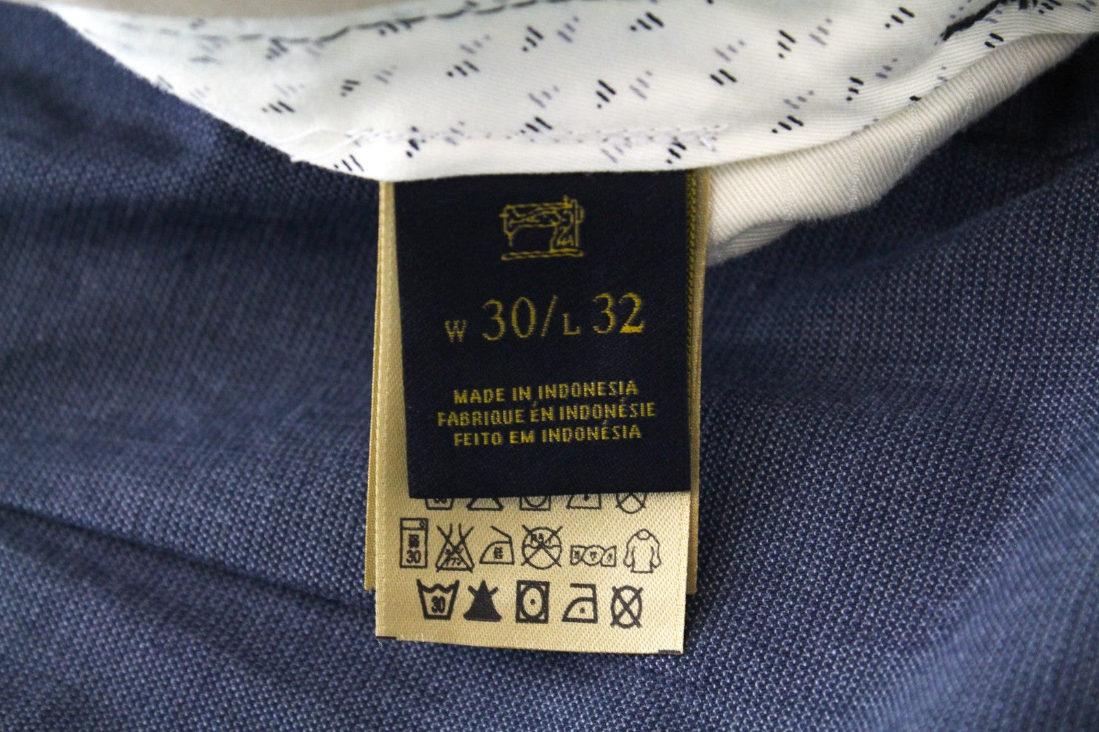 SCOTCH & SODA Stuart Men Trousers W30/L32 Grey Slim Chino Non-Stretch Pleated