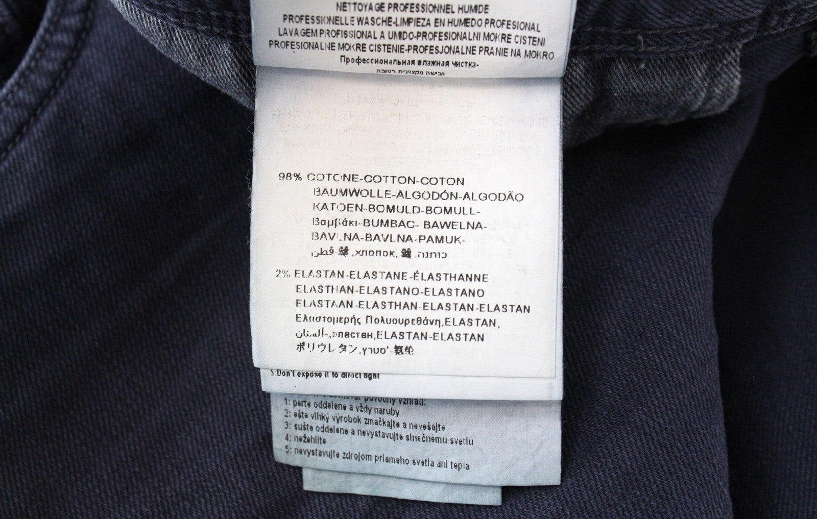 REPLAY Grover Men Jeans W30/L34 Purple Straight Stretch Bull Denim Zip-Fly Twill