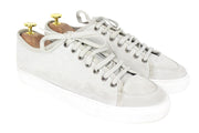 SUITSUPPLY Men Sneakers EU41 Grey Calf Leather Suede Low-Top Trainers Classic