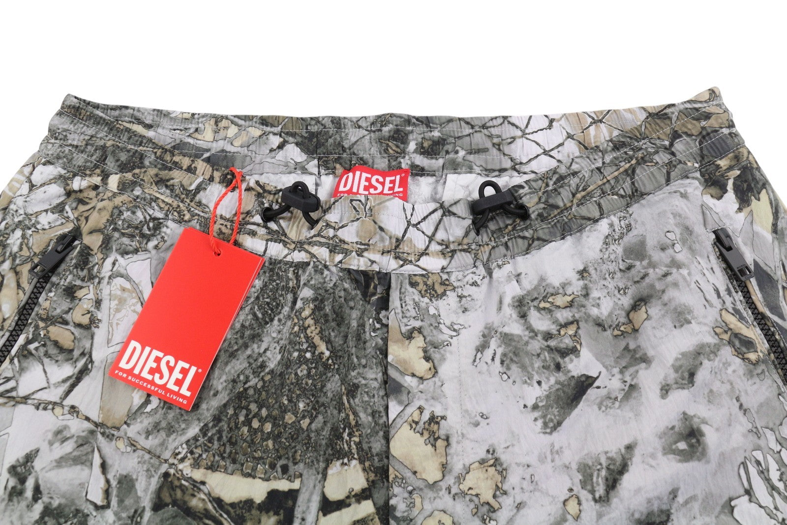 DIESEL P-Mckell-Short-A Men Shorts 52 W35 All-Over Graphic Print Straight RRP225