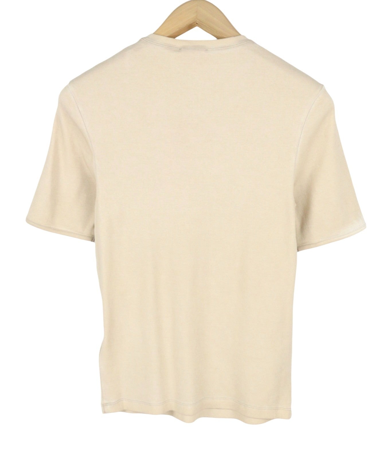 DIESEL JP-T-Ribber-Round-D Women T-Shirt L Beige Washed Japan Fitted RRP150