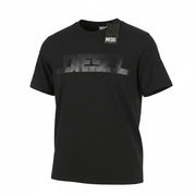 DIESEL T-Just 12-5 Men T-Shirt 2XL Black Cotton Tricot Crew Neck Short Sleeve
