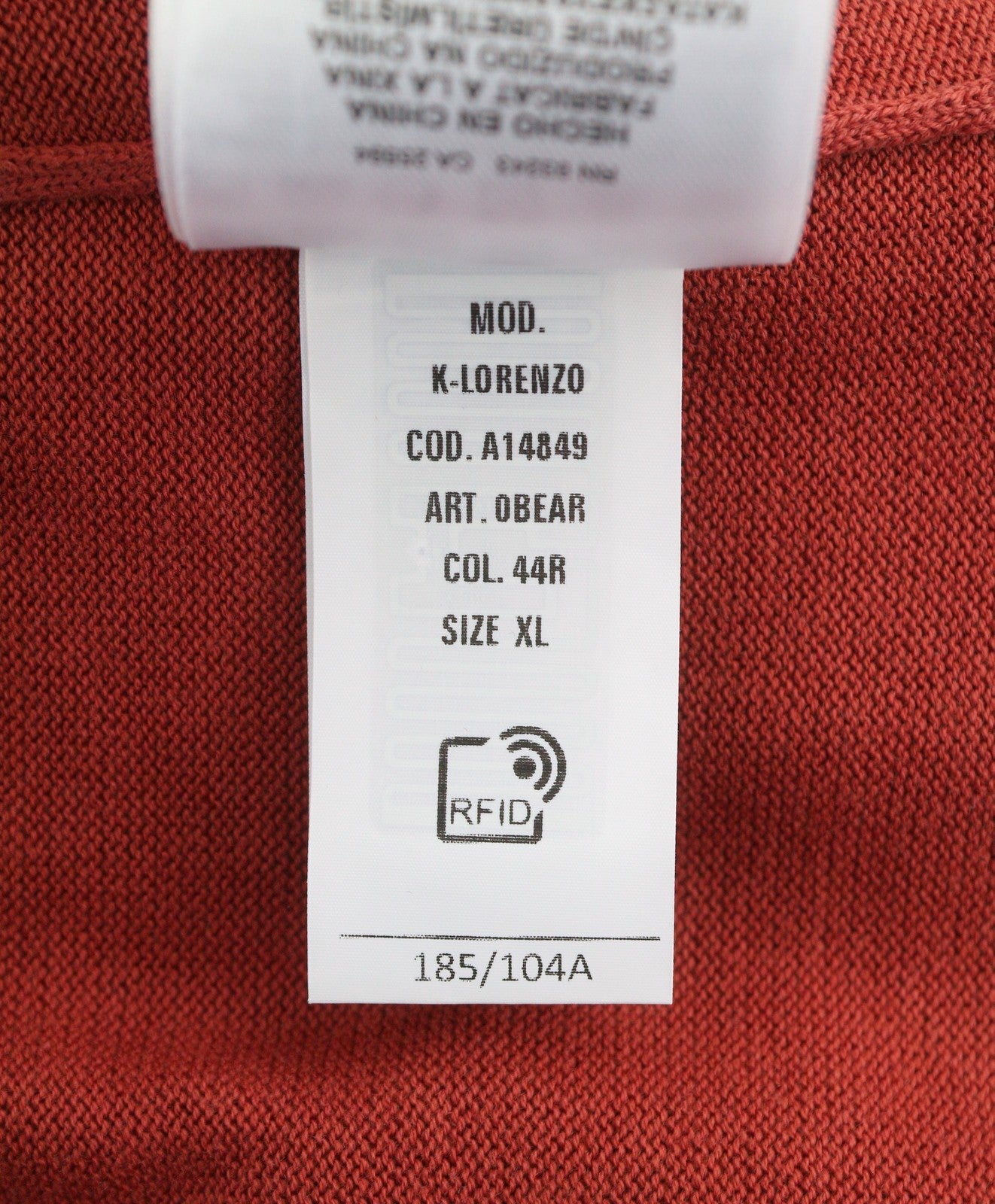 DIESEL K-Lorenzo Men Jumper XL Red Faded Cotton Knit Polo Pull On RRP250