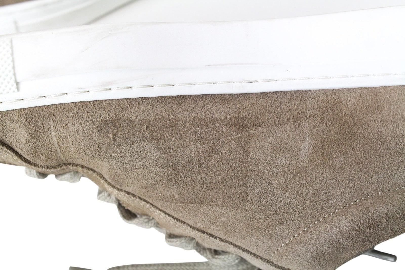 SUITSUPPLY Men Trainers EU41 Brown Low-Top Laced Casual Suede Sneakers