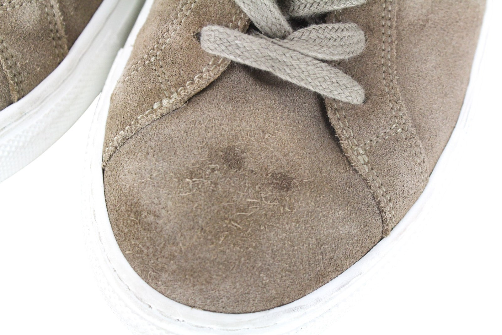 SUITSUPPLY Men Trainers EU41 Brown Low-Top Laced Casual Suede Sneakers