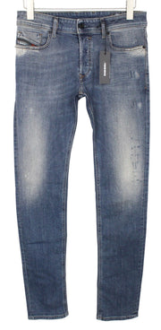 DIESEL Sleenker 069FI Men Jeans W29/L32 Slim Skinny Blue Cotton Stretch Washed