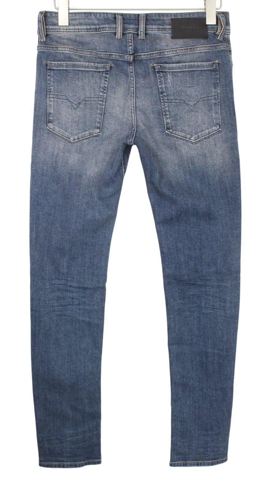 DIESEL Sleenker 069FI Men Jeans W29/L32 Slim Skinny Blue Cotton Stretch Washed