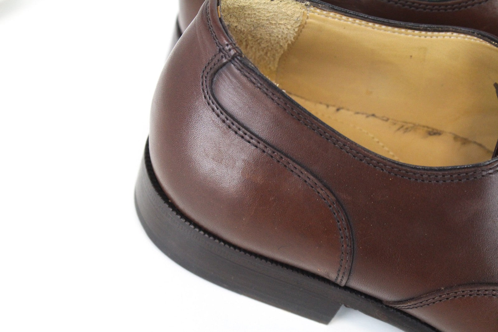 SUITSUPPLY Men Formal Shoes EU44 Brown Genuine Leather Laced Low-Top Classic