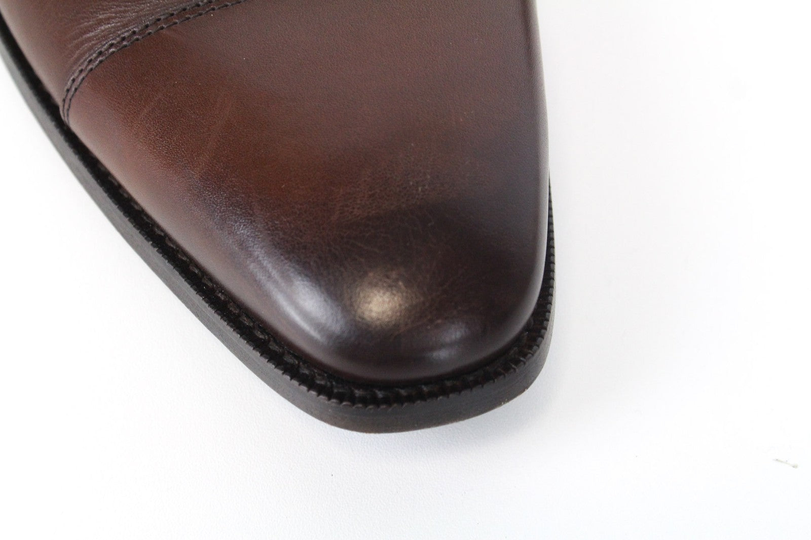 SUITSUPPLY Men Formal Shoes EU44 Brown Genuine Leather Laced Low-Top Classic