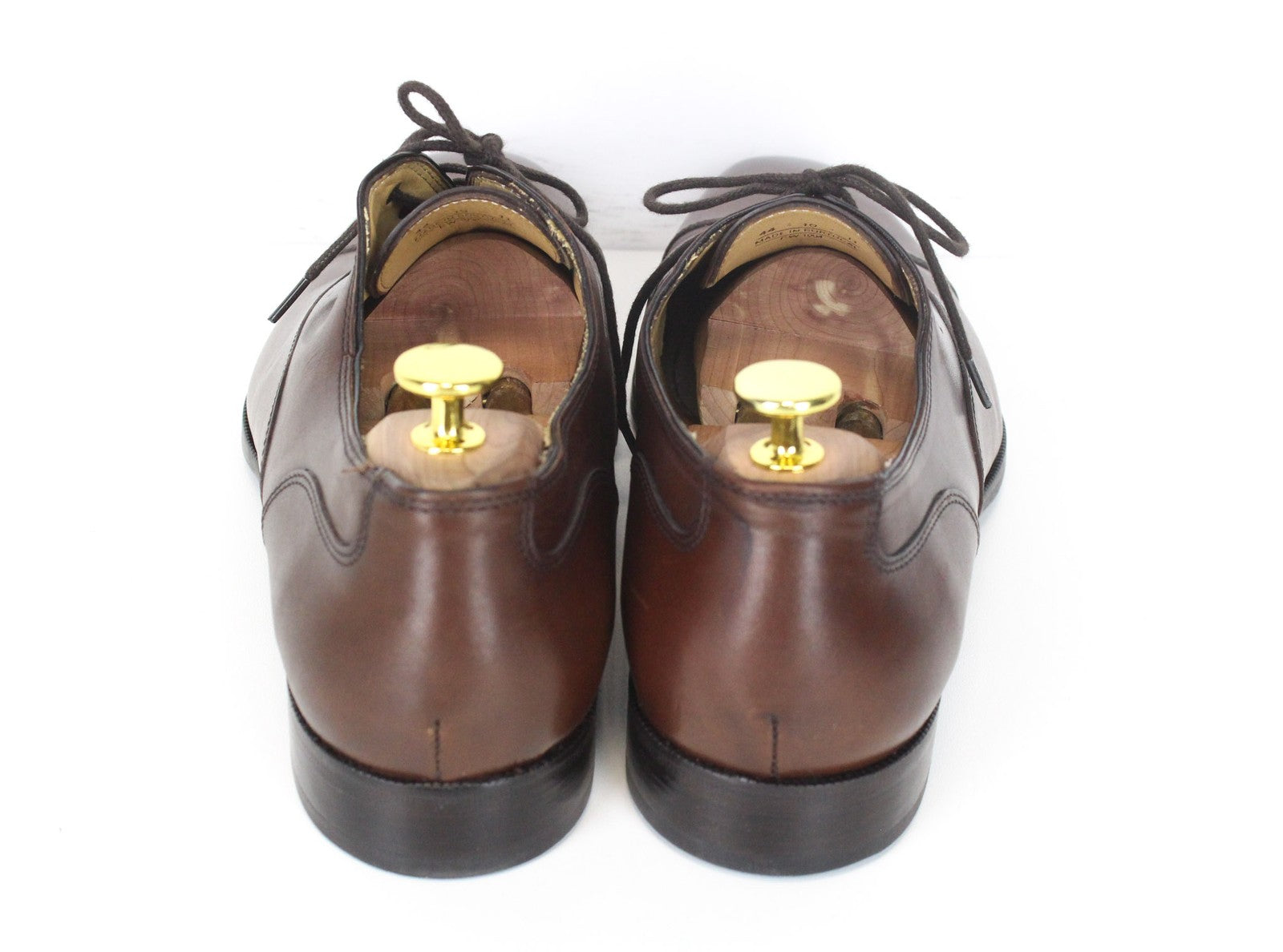 SUITSUPPLY Men Formal Shoes EU44 Brown Genuine Leather Laced Low-Top Classic