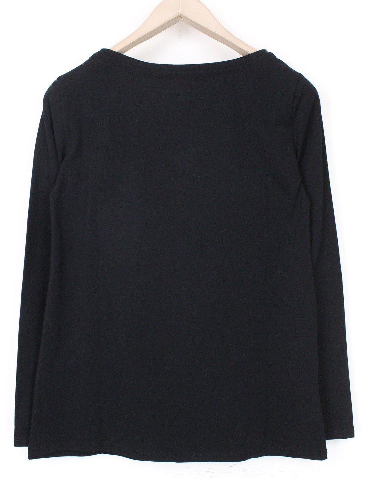 MARINA YACHTING Men T-Shirt S Black Pull On Crew Neck Rhinestones Logo Cotton