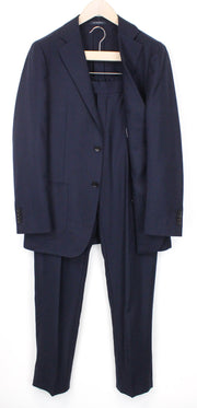 SUITSUPPLY Havana Men Suit UK38R Blue Wool Stretch Slim Single-Breasted 2 Piece