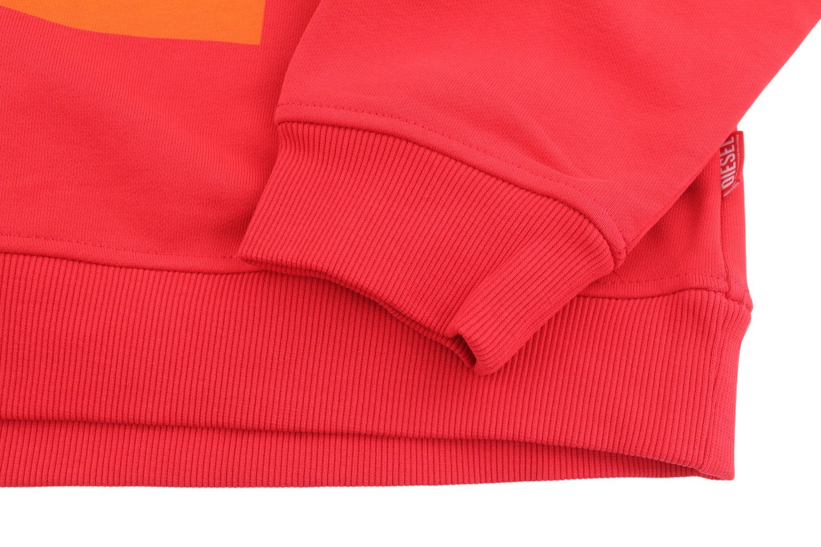 DIESEL S-Boxt-Hood-Circle Men Hoodie M Red Long Sleeve Pull On RRP185