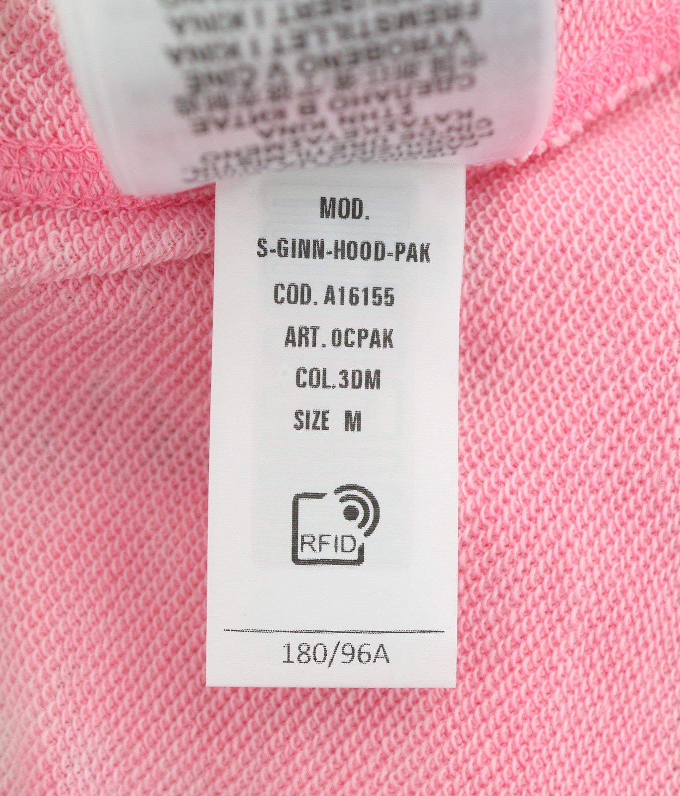 DIESEL S-Ginn-Hood-Pak Men Hoodie M Pink Faded Kangaroo Pocket Pull On RRP250